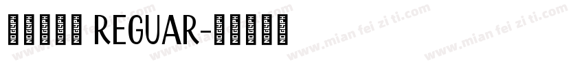 优设标题罴 Reguar字体转换